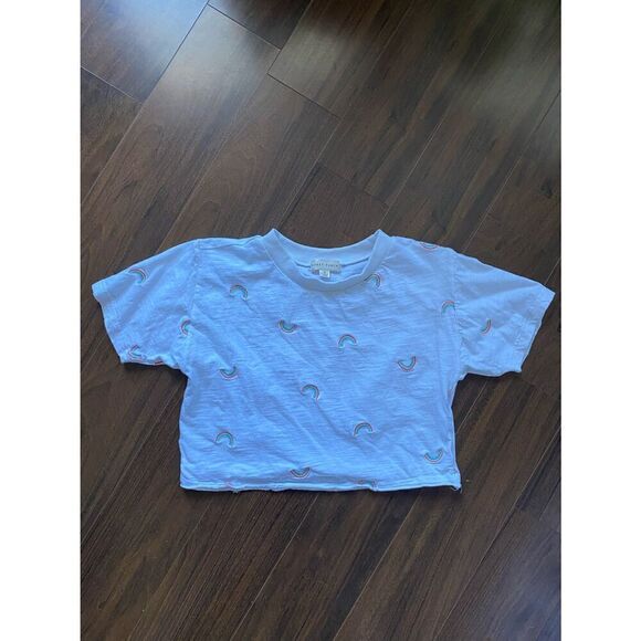 Honey Punch S rainbow embroidered crop top - Picture 4 of 7